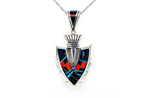 David Rosales Fancy-Cut  Arrowhead Pendant