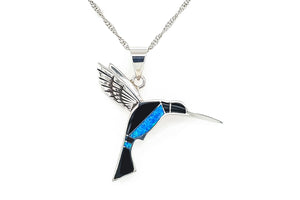 David Rosales Hummingbird Pendant - Native American Jewelry