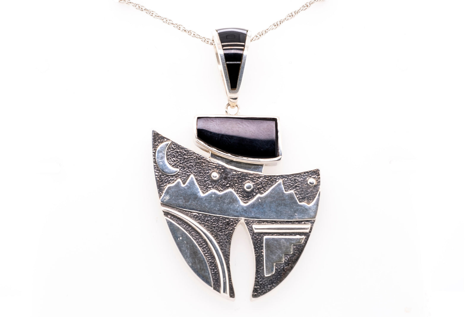 David Rosales Reversible Sonoran Turquoise Pendant - Front