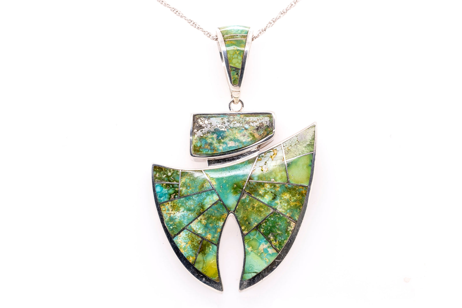 David Rosales Reversible Sonoran Turquoise Pendant - Front