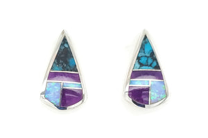 David Rosales Shalako Teardrop Earrings - Native American Jewelry