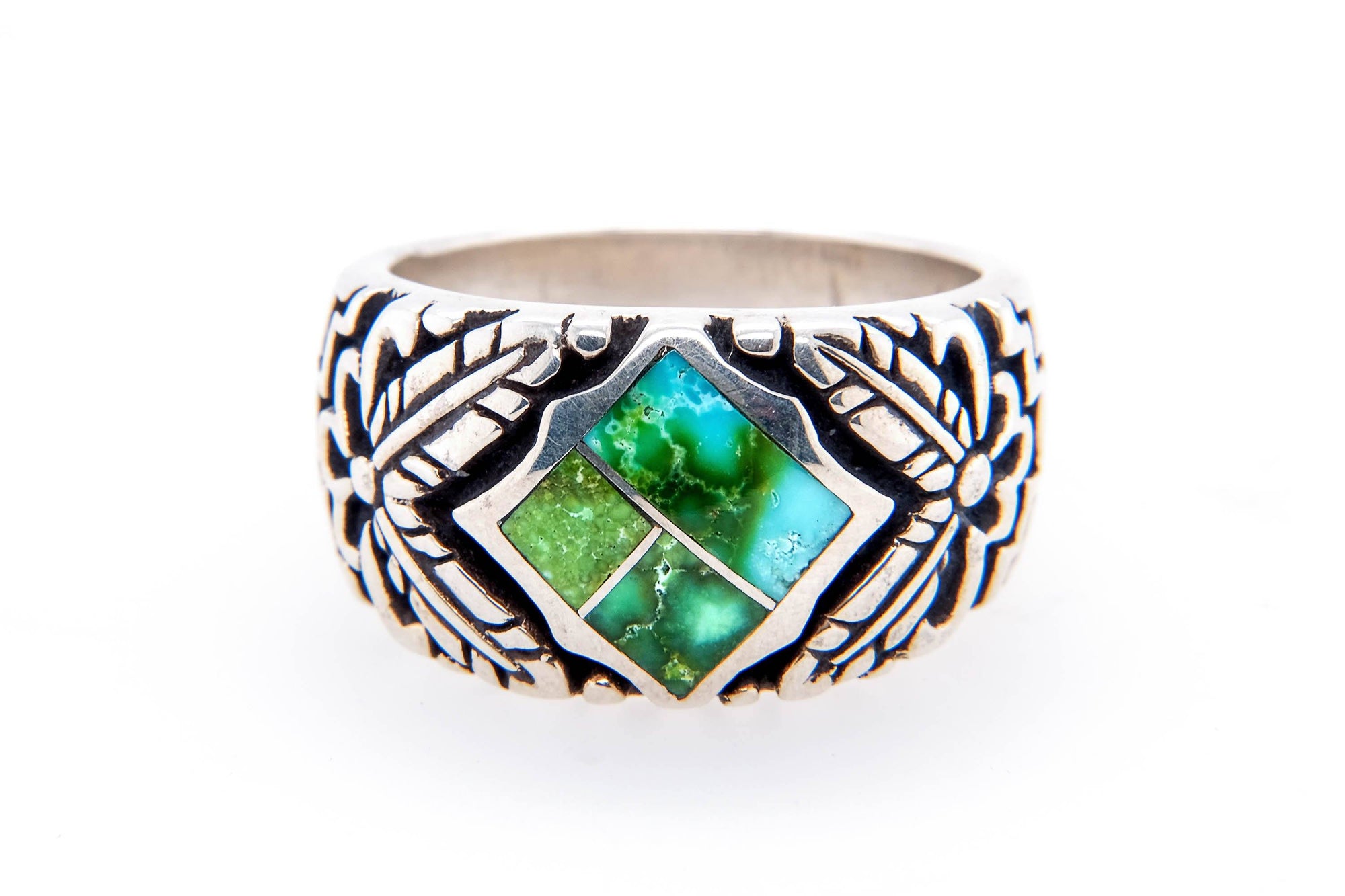 David Rosales Sonoran Gold Turquoise Ring - Side