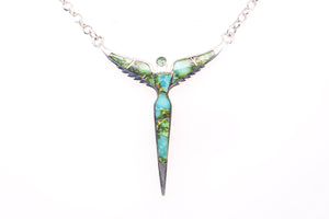 David Rosales Sonoran Turquoise Angel Necklace