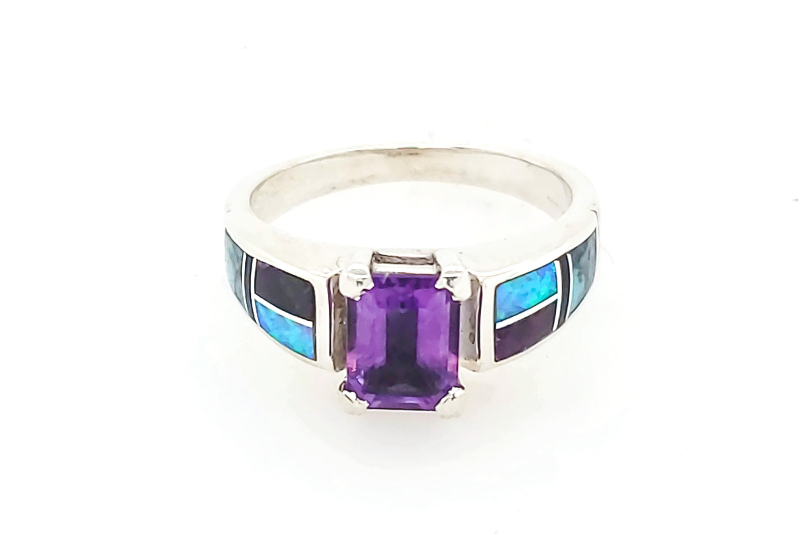 David Rosales Southwestern Amethyst Ring - Side
