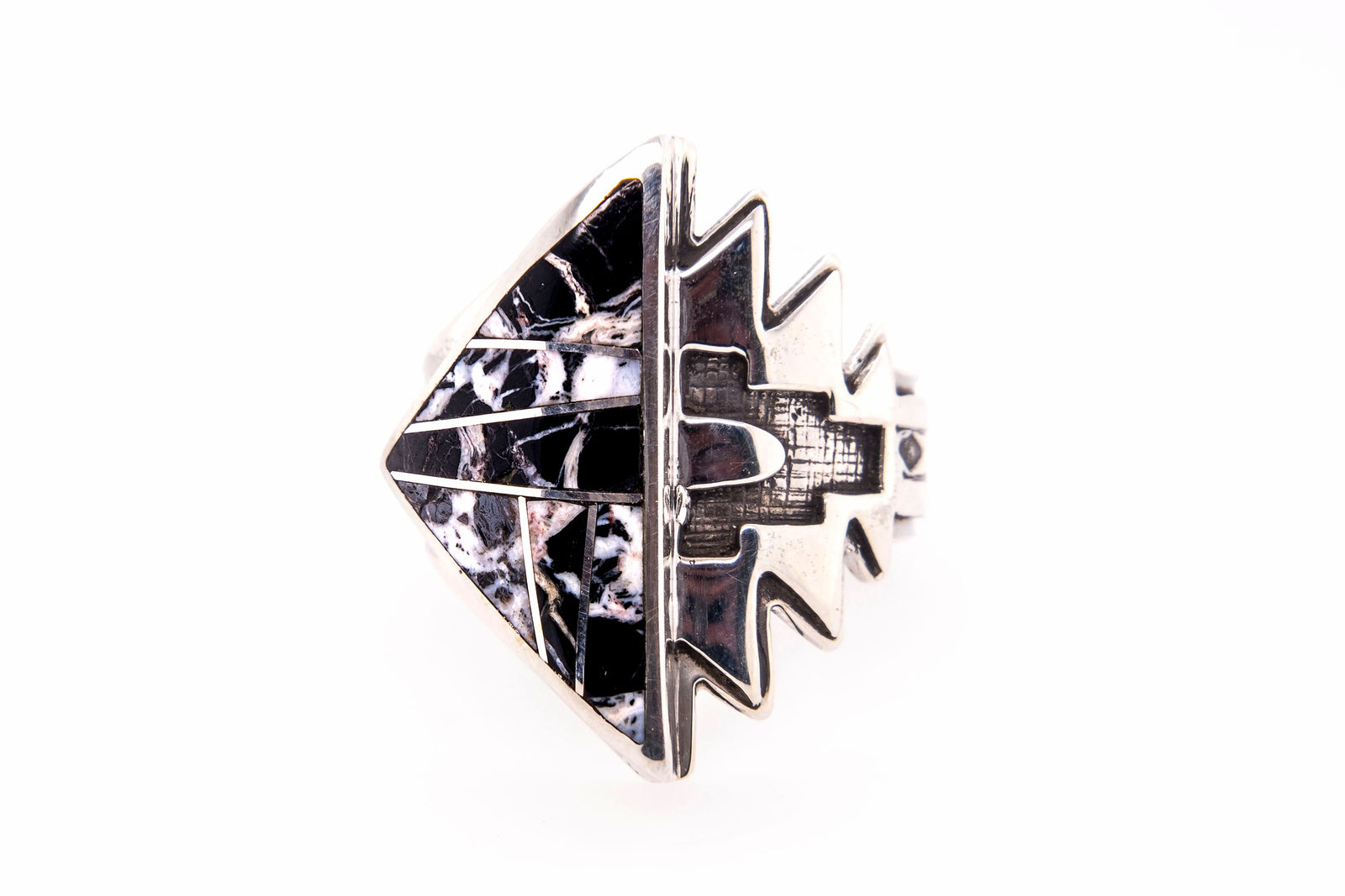 David Rosales White Buffalo Arrow Ring - Side