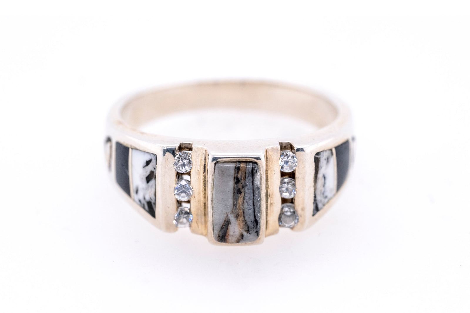 David Rosales White Buffalo CZ Ring