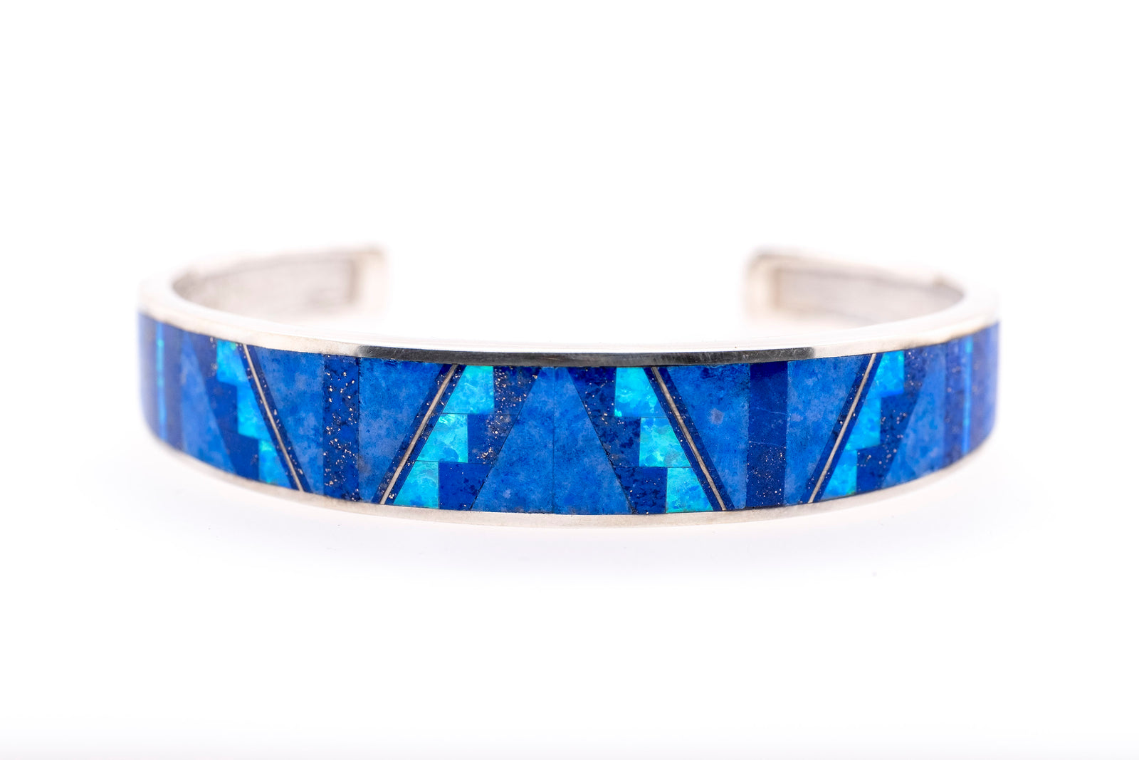 David Rosales Wide Blue Sky Bracelet - Side