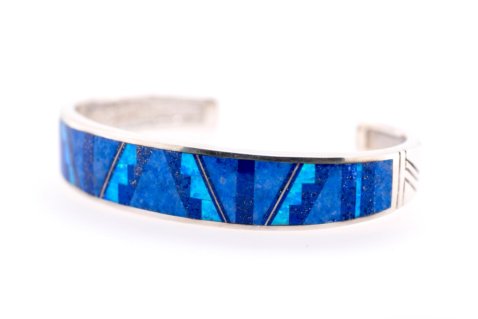 David Rosales Wide Blue Sky Bracelet - Side