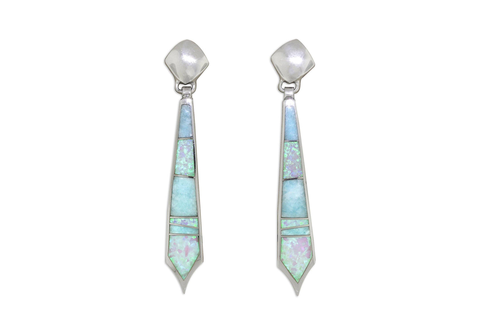 Native American Jewelry - David Rosales Amazing Light Earrings