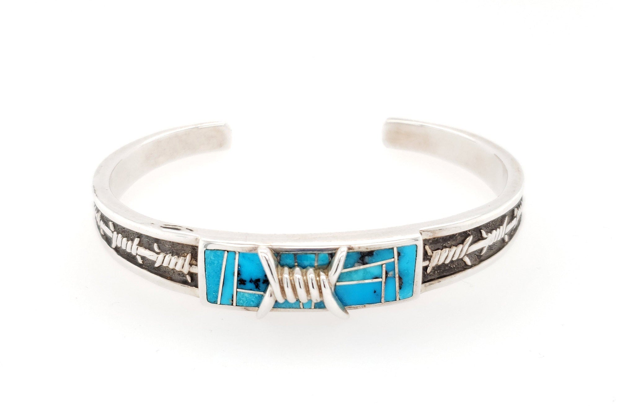 David Rosales Barbwire Turquoise Bracelet