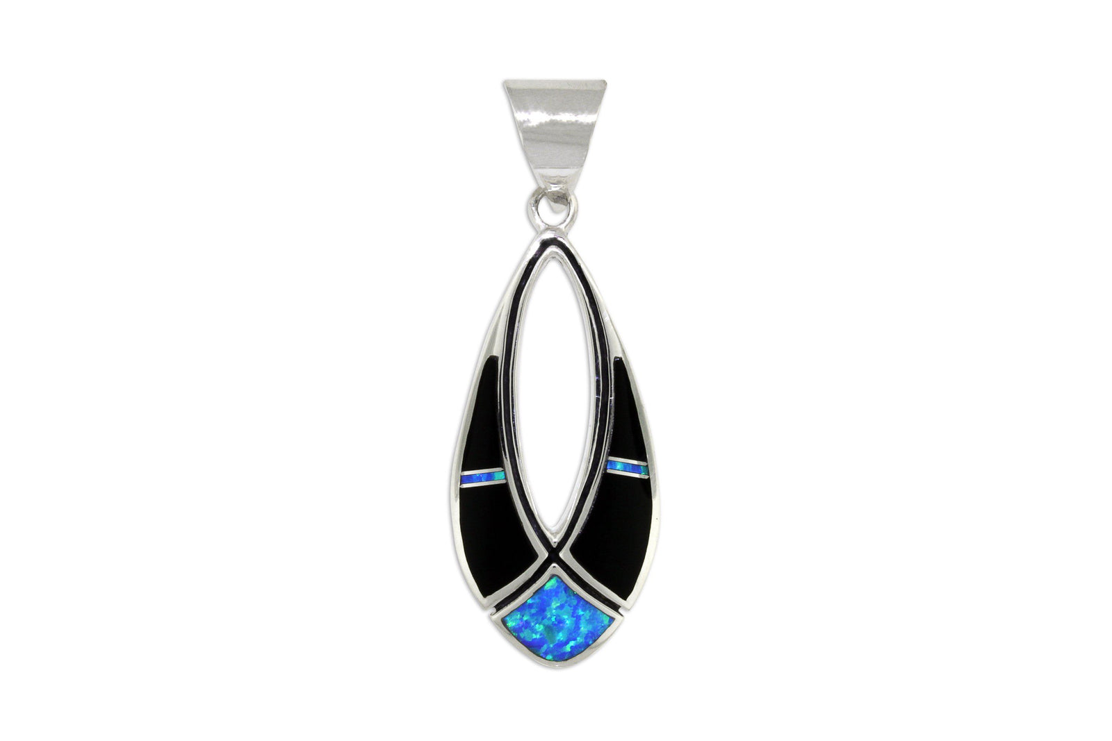 David Rosales Black Beauty Pendant - Native American Jewelry
