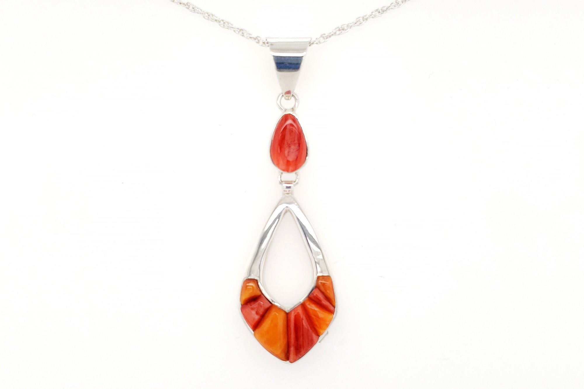 David Rosales Cobbled Spiny Oyster Shell Pendant