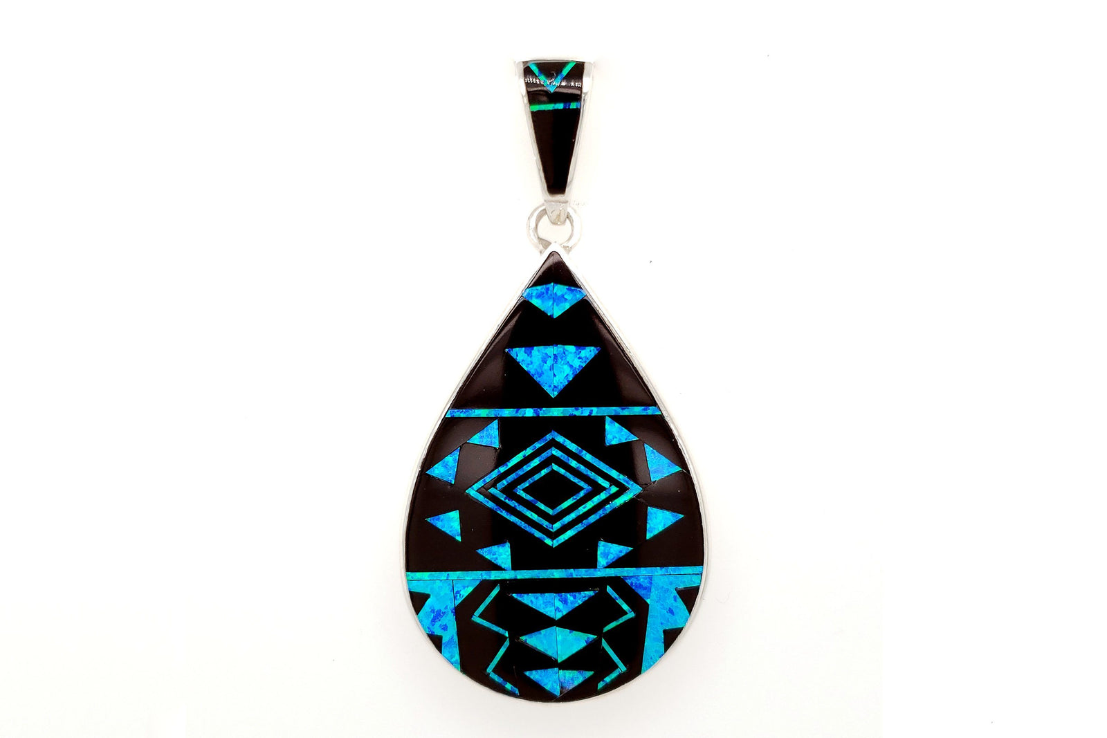 David Rosales Fancy Black Beauty Teardrop Pendant