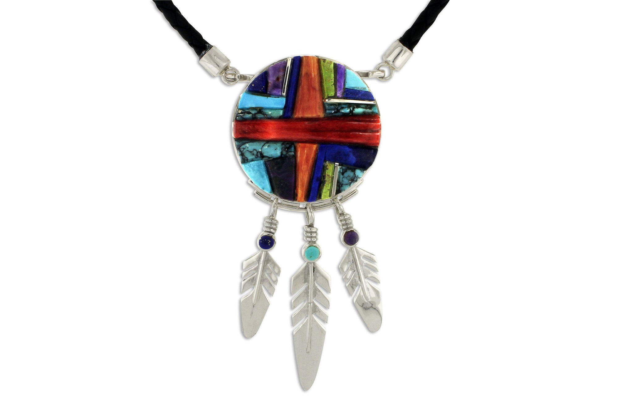 David Rosales Indian Summer Feather Necklace