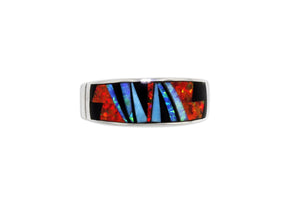 David Rosales Red Moon Band Ring - Native American Jewelry
