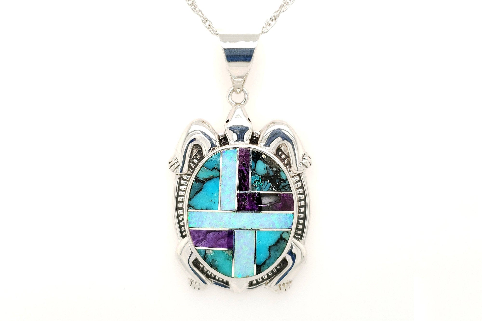 David Rosales Shalako Turtle Pendant - Native American Jewelry
