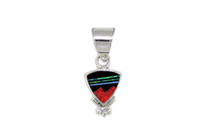 David Rosales Small Red Moon Pendant - Native American Jewelry