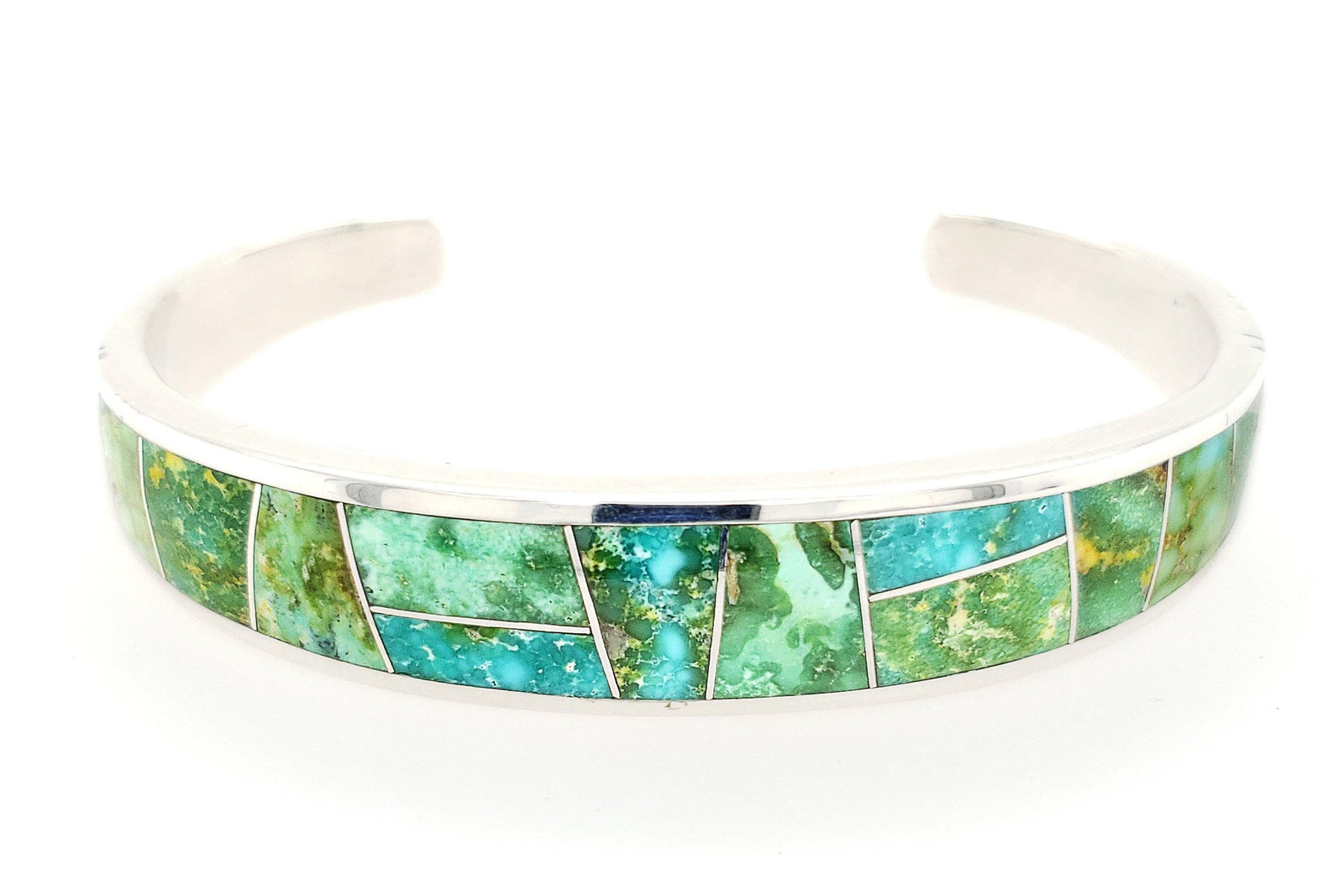 David Rosales Sonoran Gold Men's Turquoise Bracelet - Front
