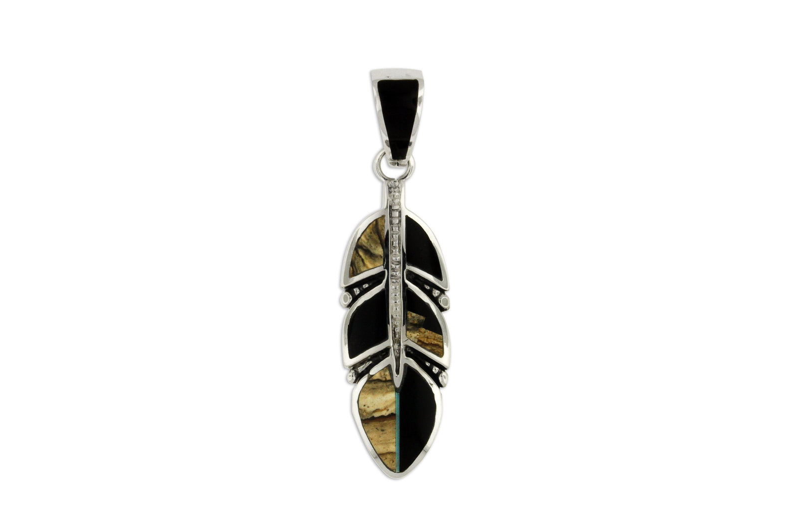 Native American Jewelry - David Rosales Turquoise Creek Pendant