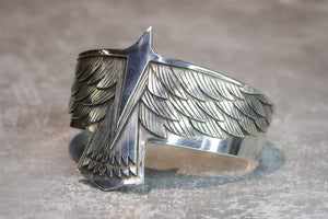 Multi-Layer Silver Eagle Bracelet - Side