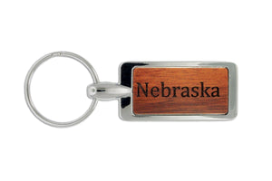 Nebraska Souvenir Keychain with Your Name