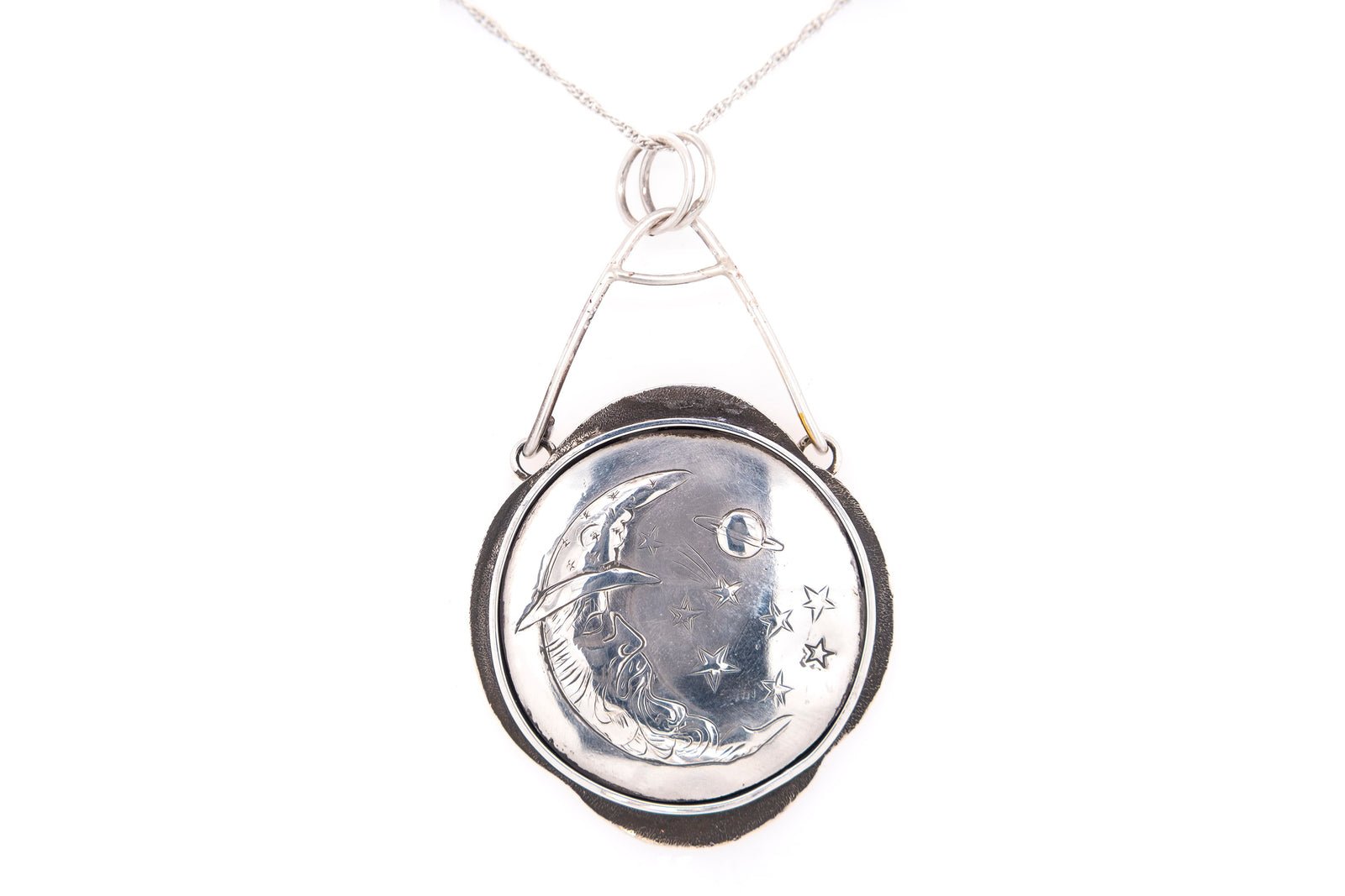 Silver Celestial Wizard Pendant
