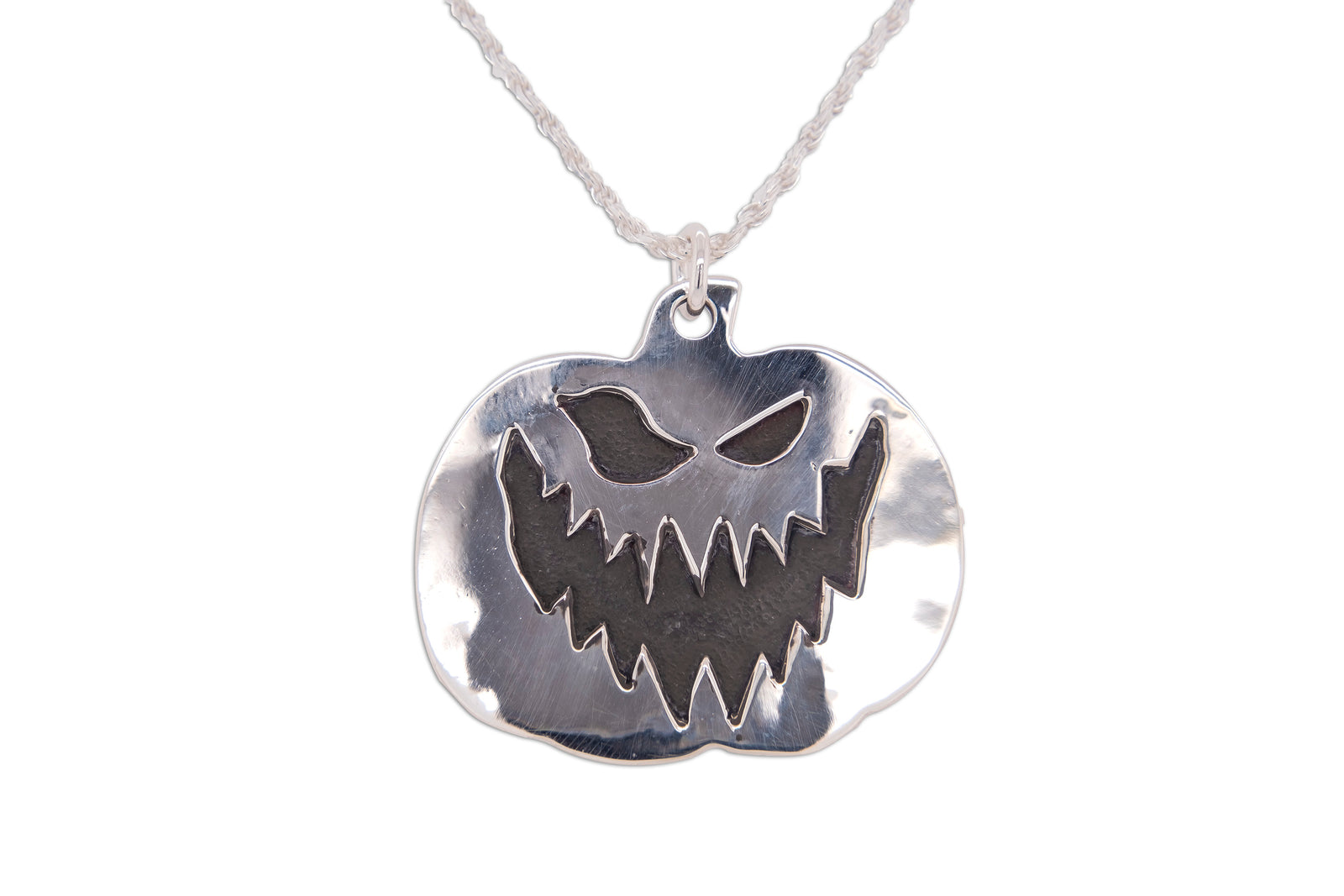 Sinister Jack-O'-Lantern Pendant - Stagecoach Storybook Jewelry
