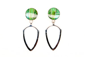 Sonoran Turquoise Loop Earrings by David Rosales