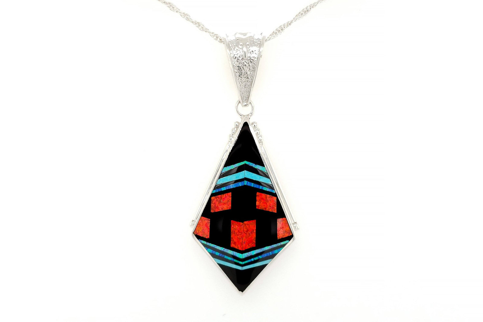 Stunning David Rosales Red Moon Pendant