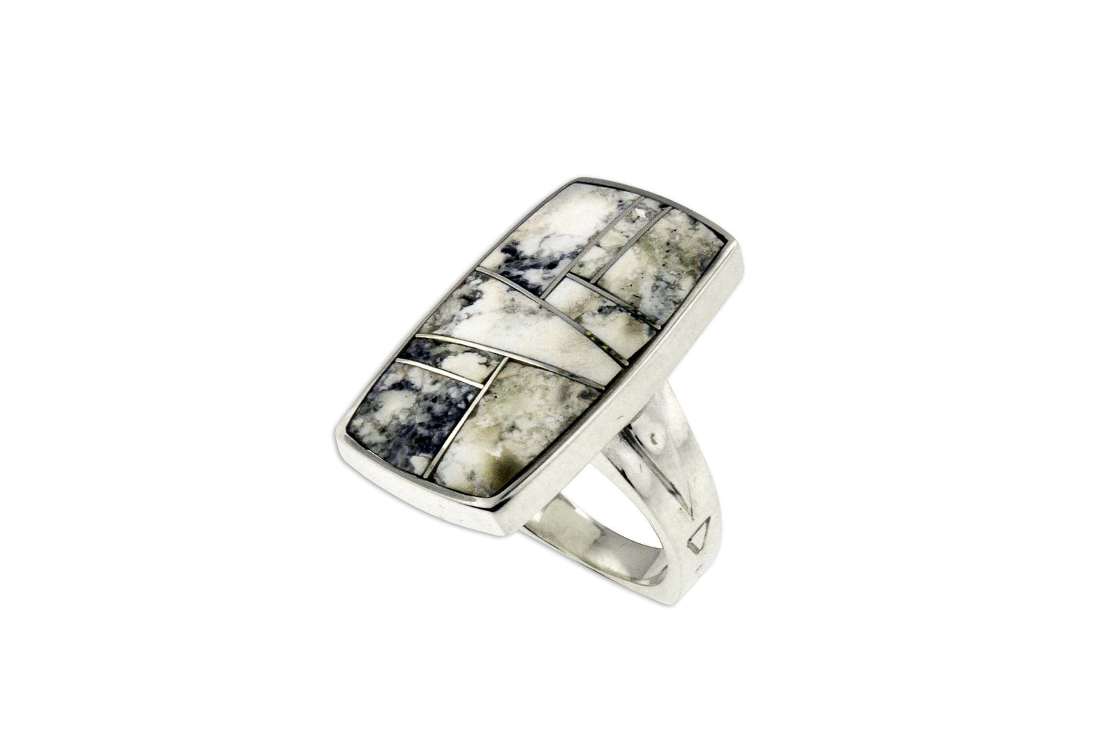 David Rosales White Buffalo Ring - Native American Jewelry