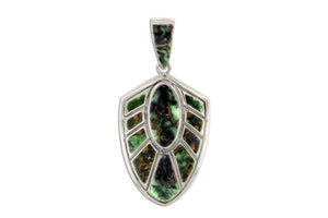 Variscite Pendant by David Rosales - Native American Jewelry