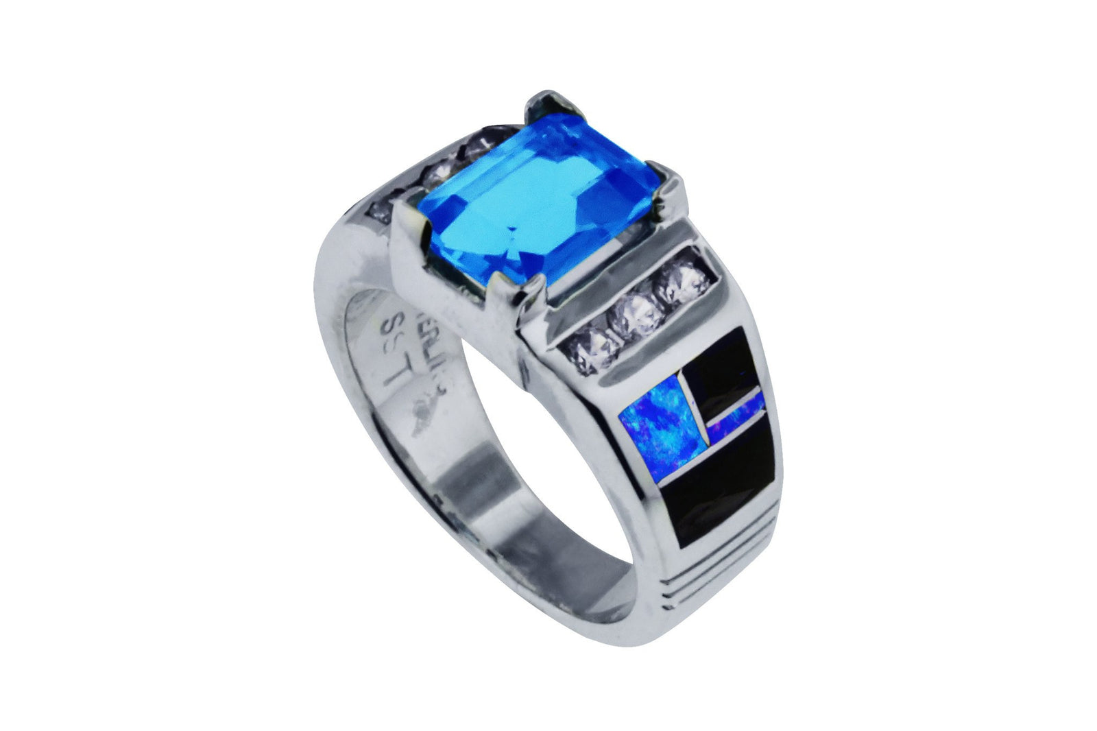 Native American Jewelry - Beautiful David Rosales Blue Topaz Ring