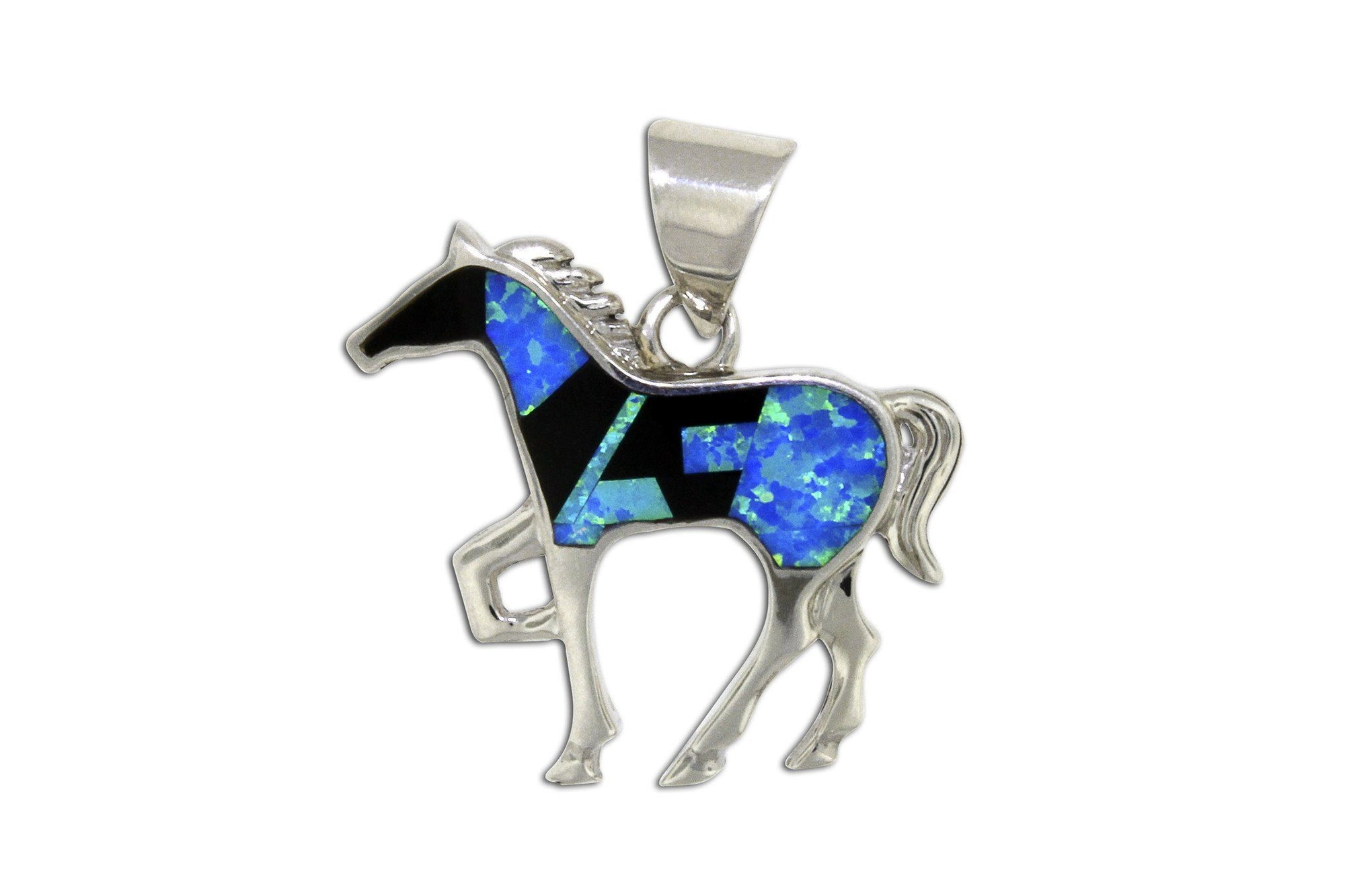 Native American Jewelry - Black Beauty Horse Pendant