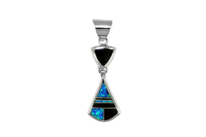 Native American Jewelry - Black Beauty Pendant by David Rosales