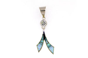 Native American Jewelry - David Rosales Amazing Light CZ Pendant