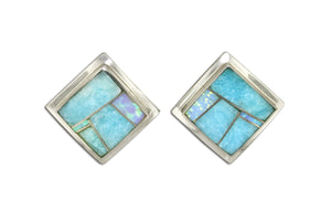 Amazing Light David Rosales Inlay Earrings - Native American Jewelry