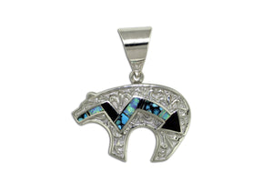 Native American Jewelry - David Rosales Shalako Bear Pendant