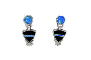 Native American Jewelry - David Rosales Black Beauty Earrings