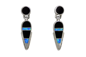 Native American Jewelry - David Rosales Inlaid Earrings