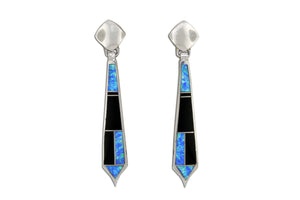 Native American Jewelry - David Rosales Black Beauty Earrings