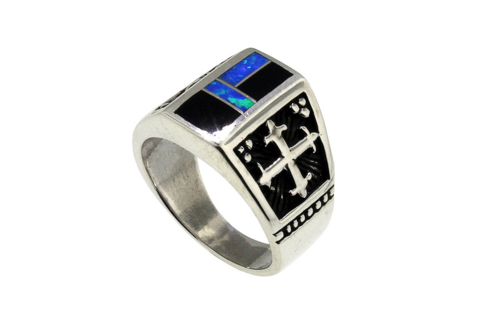 Native American Jewelry - David Rosales Black Beauty Men's Ring