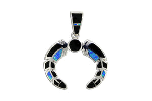 Native American Jewelry - David Rosales Black Beauty Naja Pendant