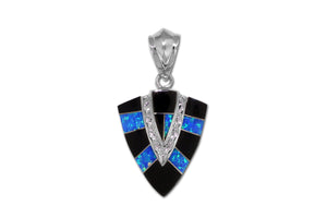 Native American Jewelry - David Rosales Black Beauty Arrow Pendant