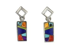 Native American Jewelry - David Rosales Indian Summer Earrings