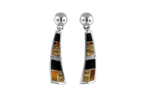 Native American Jewelry - David Rosales Native Earth Earrings