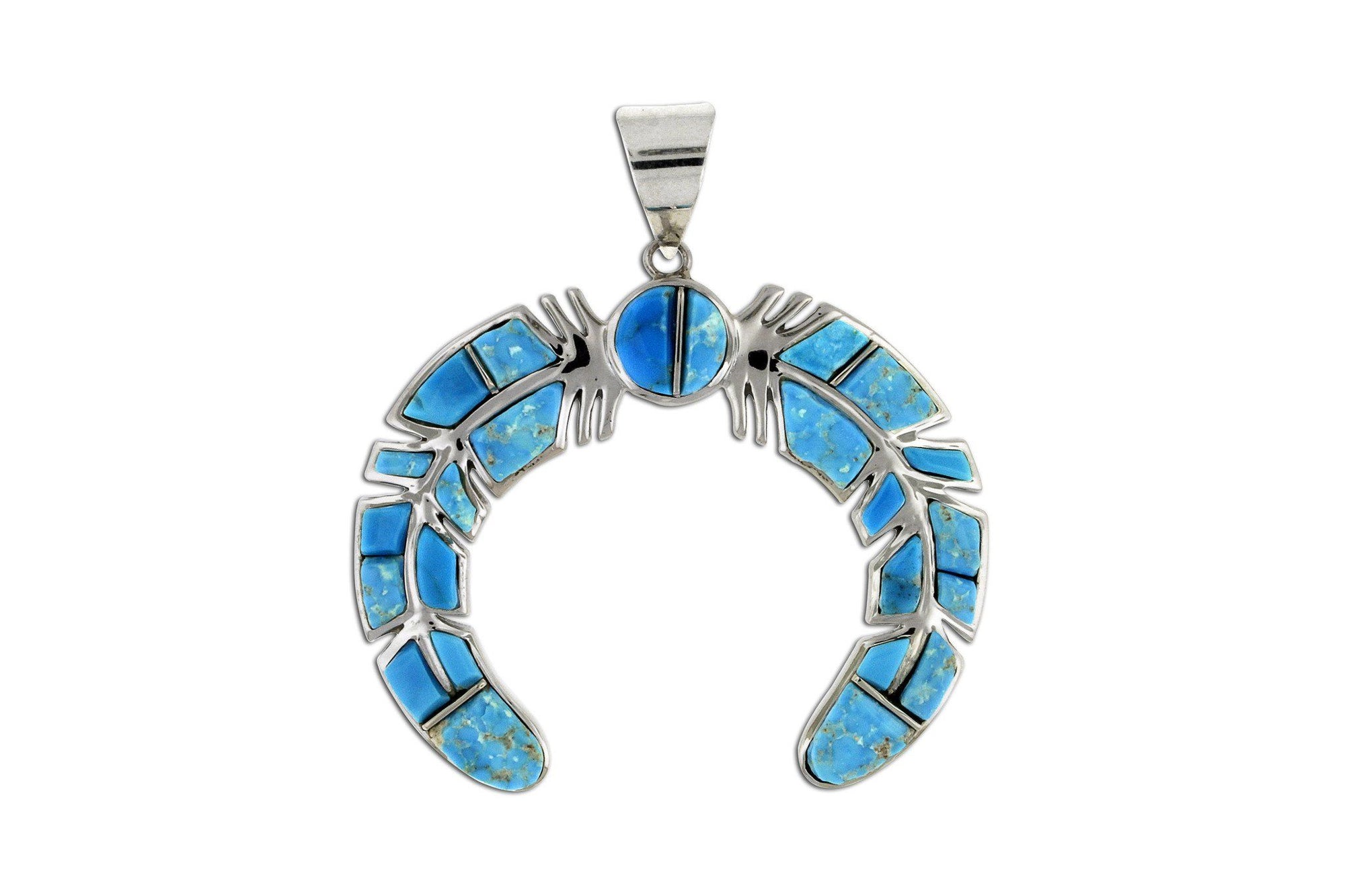 David Rosales Naja Pendant - Native American Turquoise Jewelry
