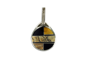 Native American Jewelry - David Rosales Native Earth Swivel Bail Pendant