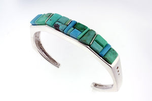 Native American Jewelry - David Rosales Pine Hill Inlaid Bracelet