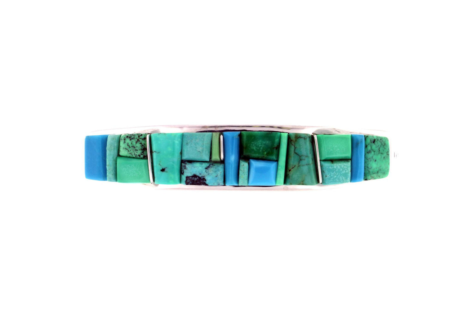 Native American Jewelry - David Rosales Pine Hill Inlaid Bracelet