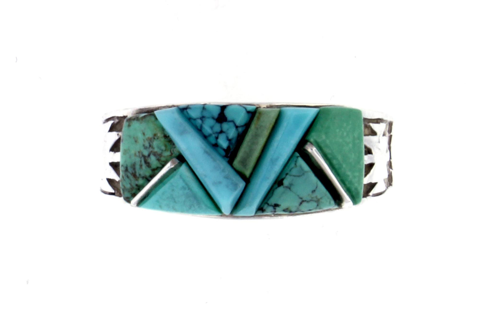 Native American Jewelry - David Rosales Pine Hill Turquoise Ring